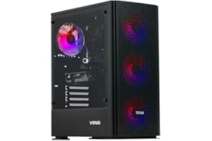 Veno Scorp Gaming PC Desktop Computer: i7-3770 3.90Ghz - 16GB RAM – RX 580 8GB - 256GB SSD - 1TB HDD - 500W 80+ PSU - Vortex ARGB CASE - WIFI - Windows 11