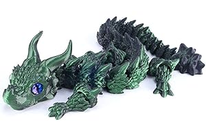HTGWCG Drago Stampato, Drago Articolato Stampato In 3D Drago di Cristallo Mobile Ornamenti Del Drago Per Auto Uffici E Case Giocattolo Del Drago per Ragazzi e Ragazze