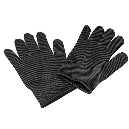 Bureze A Pair Steel Wire Safety Anti-cutting Gloves Gardening Work Outdoor Arm Sleeves Protection Tool