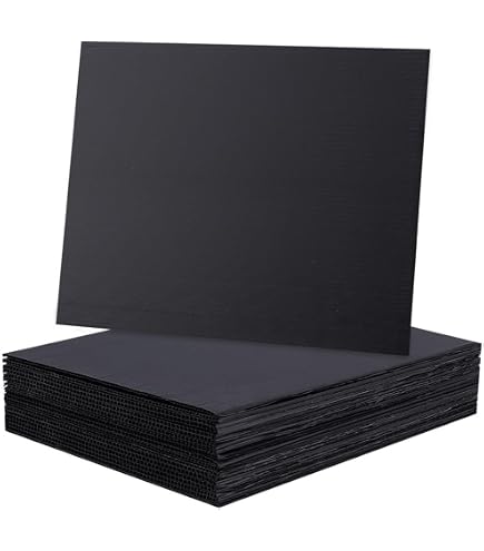 BENECREAT 25 Fogli Di Plastica Ondulata 30x20 Cm, Spessore 3 Mm Per Decorazioni, Cartellonistica E Fai-da-te