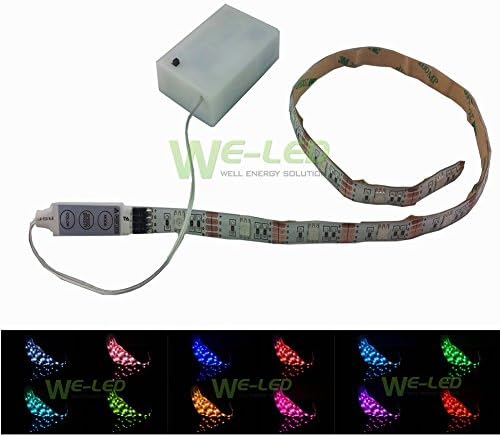 ATTYOU™ LED Strip Light RGB Multi Colour + Controller + Battery box 50-200cm 1.65-6.6ft (100cm)
