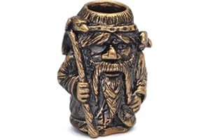 GUOSHUANG 3 Stück nordische Wikinger Odin Paracord Perlen Haarrohr Perlen Edelstahl Perlen für Armbänder, Anhänger, Halskette, DIY, Flechtperlen für Haar Zöpfe, Wikingerperlen mit Valknut Geschenkbeutel