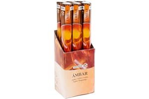 H HANSEL HOME Incienso Amber 120 Varillas (Pack 6 Sticks)