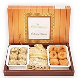 Ghasitaram Gifts Lohri Gifts Lohri Sweets - Til Laddoo (Bhuga), Revadi and Khajoor Hamper