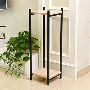 Weston Crafts Modern Planter Stand Indoor Outdoor (Plant Pot Not Included), Hold Up to 10 Inch Planter, Metal Planter Stand, Potted Plant Holder, Black
