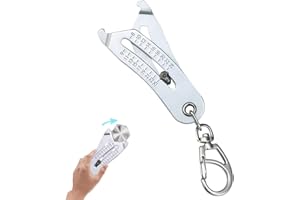 CUMNVULNT Portable Precise Thread Size Checker Keychain, Bolt Size Finder Keychain Measuring Both Metric & Imperial Units, Thread Size Verification Tool