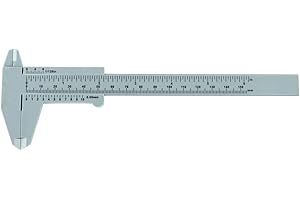 UXSIYA 0-150mm/0-6 pouces Vernier Caliper Mini outil de mesure de tatouage en plastique pour la mesure des sourcils et des lèvres