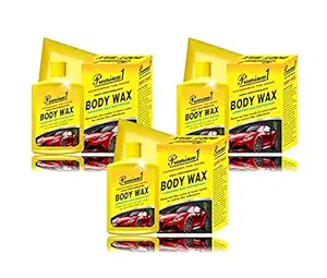 Premium1 Car Body Wax for Paint and Exterior Care 150ml (Pack of 3)