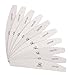 MAKARTT® 10pcs/ pack Professional Zebra Nail Files Washable Double Sided Emery Board 150/150 Grit Nail Buffering Files (150/150 Grit)
