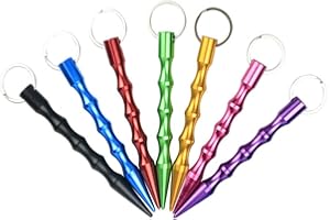 ACMEDE 7 Stück Kubotan, Selbstverteidigung Waffen Legal Schlüsselanhänger, Druckverstärker Selbstschutz Verteidigungs Waffen für Frauen, Selbstverteidigung Set Self Defense Keychain für Notfallhammer