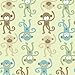 Summer Infant Swaddleme Cotton Knit, Monkey Doodle - Large