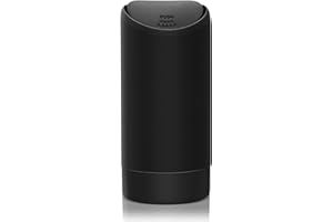 Dasing Mini-Mülleimer mit Deckel, Auto Mülleimer Auto Getränke Halter | Waschbarer Silikon Auto Küche und Büro Mini Müllständer Mülleimer