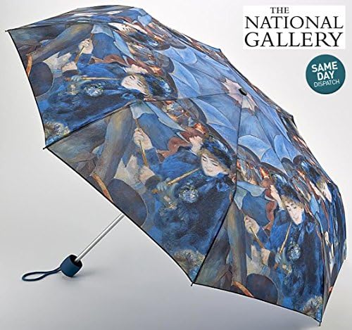 National Gallery Fulton Renoir The Umbrellas Folding Handbag Size Umbrella Minilite 25cm Closed
