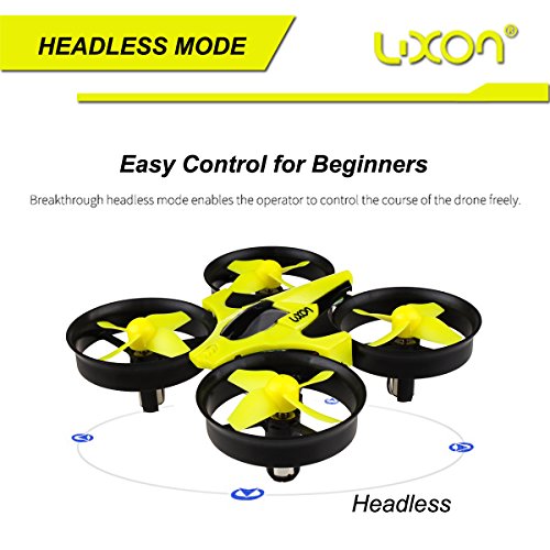 Boys Toys Drones Indoor or Outdoor Flying Toys Headless Mode 2.4G 4CH 6Axis Quadcopters for Kids Beginners Gifts(Yellow) By Luxon