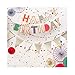 Produktbild Cassisy 1,8x1,8m Vinyl Geburtstag Fotohintergrund Happy Birthday Banner Bunt Windräder Flaggen Bälle Fotoleinwand Hintergrund für Fotostudio Requisiten Party Baby Kinder Photo Booth