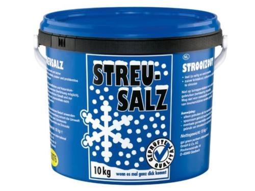 10 kg Streusalz in einem Eimer