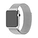 Produktbild Apple Watch Series 1, Series 2, Edition 38 mm OKCS Milanaise Edelstahl Armband - inkl. Connector - Luxus Uhrenband Strap Genius Stainless Steel - in Silber