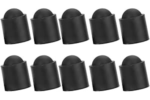 Huairdum Pool Billiards Cap, 10 Pcs Colors Pool Billiards Bumpers Snooker Tip Protective Rubber Cover Billiards Pole Stick Protection Case Cap Accessory(#1)