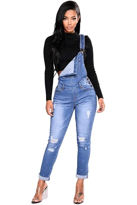 GoolRC Fashion Women Denim Overalls 