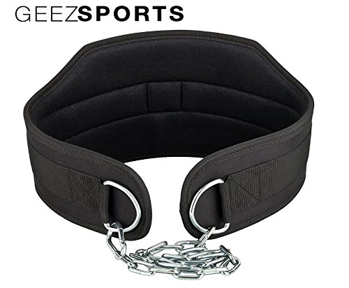 Geez Dip Gürtel von Sportlern für Sportler I Dipgürtel für Zusatzgewicht bei Klimmzug oder Dips - 2