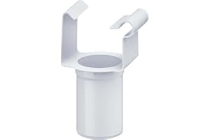 INEFA Toma de desagüe INEFA, en forma de caja, PVC-U 68/50mm Blanco Toma de desagüe, accesorios para canalones, fácil instalación,made in Germany