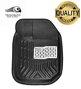 Techyauto Car 3D Foot/Floor Mats Black Color for Hyundai Elite i20 i-20 (with Six Months Seller Warranty)