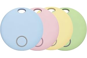 Reyke Smart Tag PRO, Custodia Tracker Compatibile con Apple Dove è? App (Solo iOS), Ricerca Chiavi per Chiavi, Bagagli, Valigia, Portafoglio, IP67, Impermeabile, Confezione da 4