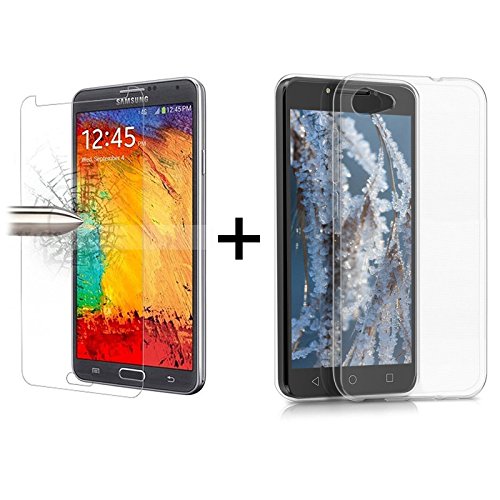 TBOC Pack Funda de Gel TPU Transparente Protector Pantalla Vidrio Templado para Alcatel A5 LED 5 2 Pulgadas Funda de Silicona Ultrafina y Flexible Protector de pantalla Resistente a Golpes Ca das y Ara azos reviews TBOC Pack Funda de Gel TPU Transparente Protector Pantalla Vidrio Templado para Alcatel A5 LED 5 2 Pulgadas Funda de Silicona Ultrafina y Flexible Protector de pantalla Resistente a Golpes Ca das y Ara azos