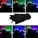 Produktbild MAJGLGE Fashion LED Multicolor Light Fingerspitzen-Handschuhe halten warm Bühnen-Leistung - Schwarz + Weiß