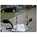 Produktbild Wohnstyle24 Universelles Windschutzschild 021 transparent Windschild für Roller Motorrad Mofa Motorroller Quad ATV Schutzscheibe Windschutz transparent