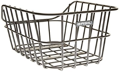 Basil Fahrradkorb Cento Alu Panier de vélo Mixte Adulte, Noir Mat, Taille Unique