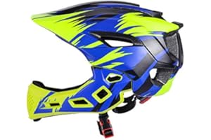 MTTKTTBD Casque Vélo Enfant Casque Intégral Détachable CE Certification Réglable Anti-Choc Protection pour 3-13 Ans Filles Garçons Multi-Sport Cyclisme BMX Skate Roller Skateboard