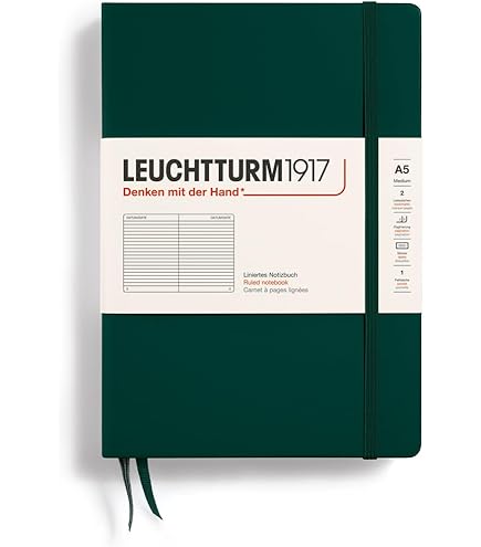 LEUCHTTURM1917 365633 notitieboek Composition (B5), softcover, 123 genummerde pagina's, Rising Sun, blanco