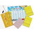 SKYLOFTS Magnetic Resposibility Chart Behaviour Reward Chart Self-Adhesive For Kids With 20 Responsibility Magnets, 210 Star/Emoji Stickers & 2 Erasable Pens Learning Toys For Kids