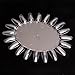 Clear Nail Art Display Tips Practice Round Wheel Tool