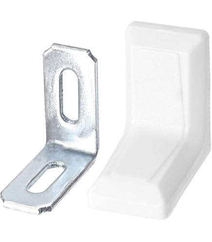 Aexit 28mm x 17mm x 28mm L Shaped Plastic Cover Right Angle Corner Brace Bracket 10pcs (c9162513020fef3bdefb624f9397326b