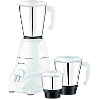 Bajaj Rex 500W Mixer Grinder with Nutri-Pro Feature, 3 Jars, White