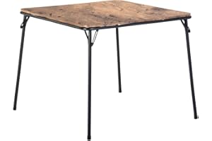 GOKHOMX Mesa plegable, mesa de comedor, mesa de jardín, cuadrada, mesa de camping, balcón, mesa de pared, mesa de cocina, escritorio, mesa plegable para cocina, comedor, jardín, balcón, marrón