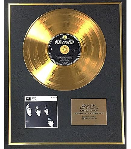 Limited Edition Queen Innuendo Gold Disc - Metallplatte In Goldenem Rahmen 40x50cm