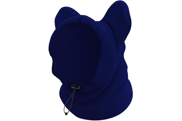 MERISHOPP Pet Winter Ear Muffs Hat Windproof Ear Wrap Soft Warm for Dogs Pets Outdroor Dark Blue Large Pet Supplies Dog Supplies Clothing & Shoes 1 Pet Winter Hat