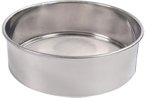 Goodtimera Tamis à farine 15 cm - En acier inoxydable - 60 mailles / 40 filets