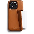 Bellroy Phone Case – 3 Card for iPhone 15 Pro Max (leather iPhone case, phone wallet) - Terracotta