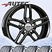 Produktbild 4 Winterräder Autec Kitano 7,5x17 ET52 5x112 Schwarz mit 225/55 R17 101V XL Hankook Winter i*cept evo2 W320 XL für BMW X1 X2