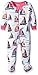 Hatley Baby-Girls Infant Footed Coverall -Patterned Sailboats Footies, Multicoloured (White), 6-12 Months