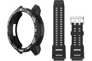 HMHAMA Custodia luminosa con cinturino compatibile con MI S1 Active, custodia protettiva morbida in TPU e cinturino per orologio colore 2