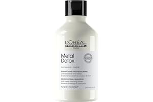 L'Oréal Professionnel Paris | Shampoo Ristrutturante per Tutti i Tipi di Capelli Danneggiati, Rischio di Rottura Ridotto, Colore Protetto, Chioma Lucente&Setosa, Senza Solfati, Metal Detox