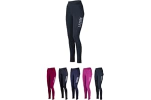 ‎LAZURA Lazura - Reitleggings für Damen & Mädchen Emilia | Vollbesatz aus Silikon | Vollbesatzreithose mit 2 seitlichen Handytaschen | Reithose in fünf Farben | Reitbekleidung in Größe 116-176 & 34-46