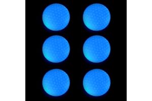 VIENTIANE Palline Golf Luminose, 6 Pezzi Palline Golf, Luci Golf a LED, Palline Golf Luminose a LED Elettroniche per l'Allenamento Notturno con Colpi a Lunga Distanza e a Lungo Raggio