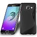 Produktbild Samsung Galaxy A3 2016 Silikonhülle in SCHWARZ von Cadorabo - S-Line Design TPU Schutzhülle – Handyhülle Bumper Case Backcover in OXID SCHWARZ