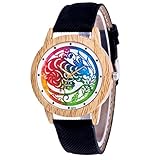 IG Invictus Damen Mode Casual Lederband Analoge Quarz Uhr T273 N Quarzuhr Schwarzes Quarz Uhr